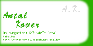 antal kover business card